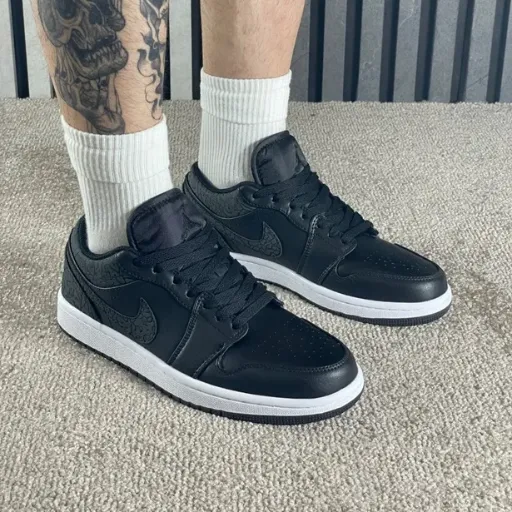 کفش Jordan1 مشکی پوست ماری