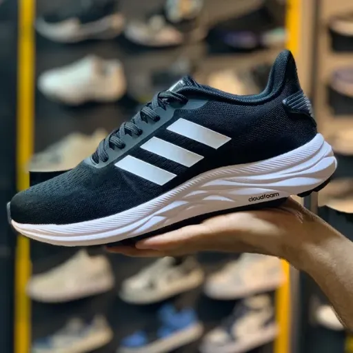 کفش دویدن و اسپرت آدیداس مدل Adidas Cloudfoam SL - رنگ مشکی زیره سفید | مستر کوالیتی