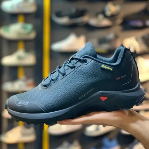 کفش طبیعت‌گردی و کوه‌پیمایی سایز بزرگ توپلی مدل Toplay K2 - waterproof - تمام مشکی | مستر کوالیتی