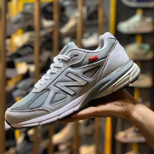 کفش پیاده‌روی و اسپرت نیوبالانس مدل New Balance 990v4 - رنگ طوسی | مستر کوالیتی