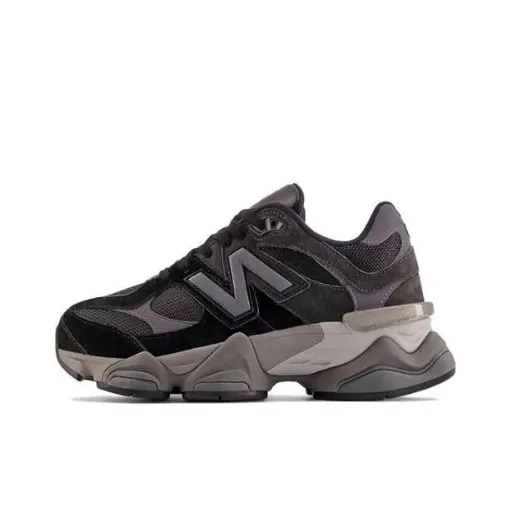 کتونی زنانه نیوبالانس ۹۰۶۰ مشکی-طوسی (New Balance 9060 Black / Grey Women) - رویه جیر و مش تنفس‌پذیر زیره حجیم طبی ABZORB | مستر کوالیتی