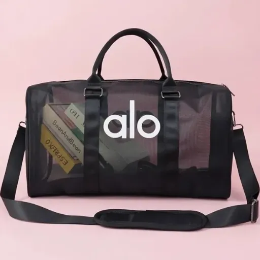 ساک ورزشی شفاف مشکی آلو (Alo)