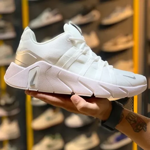 کتونی نایکی فری (Nike Free Run Triple White) - رویه پارچه مش با زیره طبی لژدار | مستر کوالیتی