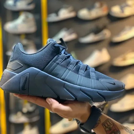 کتونی نایکی فری (Nike Free Run Grey Blue) - رویه پارچه مش با زیره طبی لژدار | مستر کوالیتی